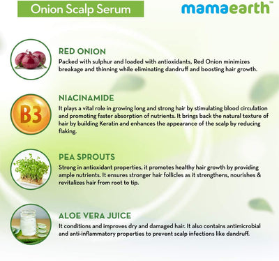 Mamaearth Onion Scalp Serum for Hair Growth - 50ml - Image 4