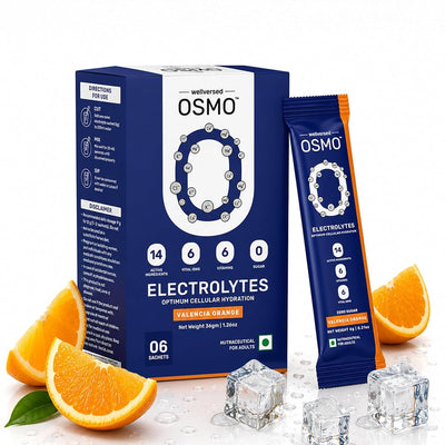 OSMO Electrolyte Sachets - Valencia Orange, Zero Sugar, 36g, 6 Servings