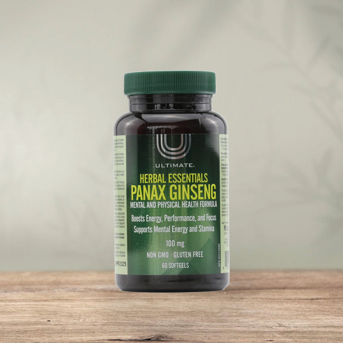 Ultimate Herbal & Ayurvedic Panax Ginseng Softgels - 100 mg, 60 Count - Image 2