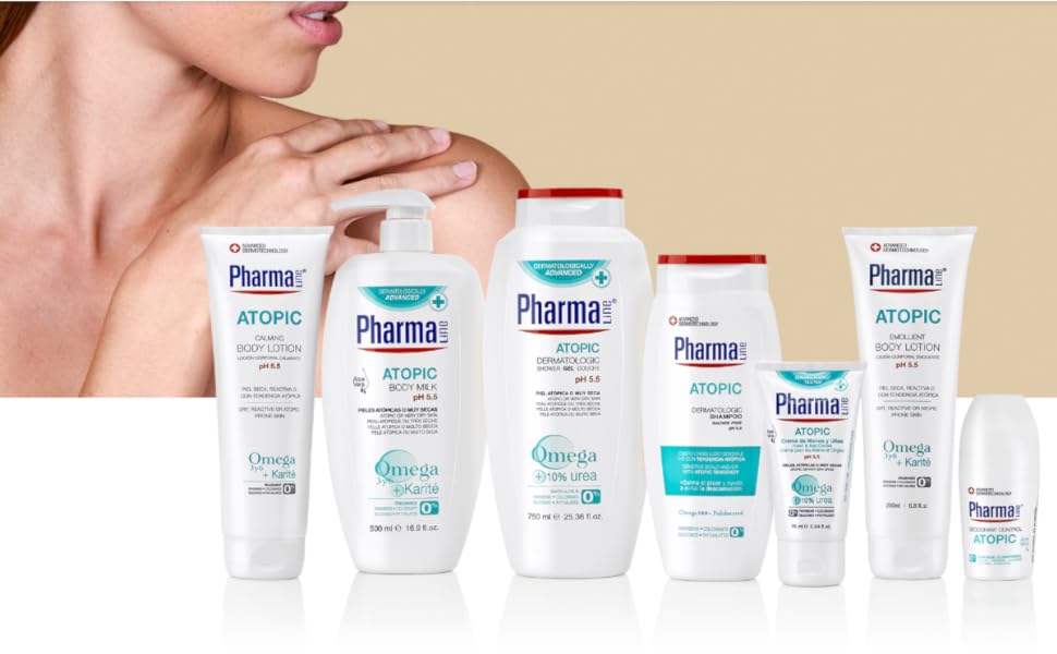 PharmaLine Atopic Shampoo - Soothing Care for Sensitive Scalp, 250ml - 1