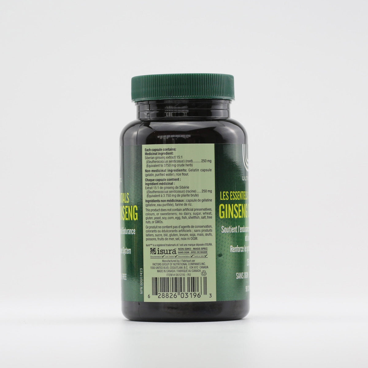 Ultimate Siberian Ginseng Capsules - Herbal Supplement, 250mg, 90 Count - Image 3