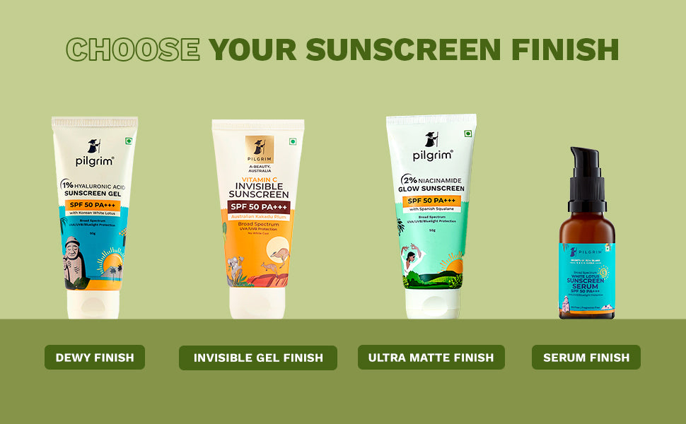 Pilgrim 2% Niacinamide Glow Gel Sunscreen SPF 50+ with Squalane - 50g - 5