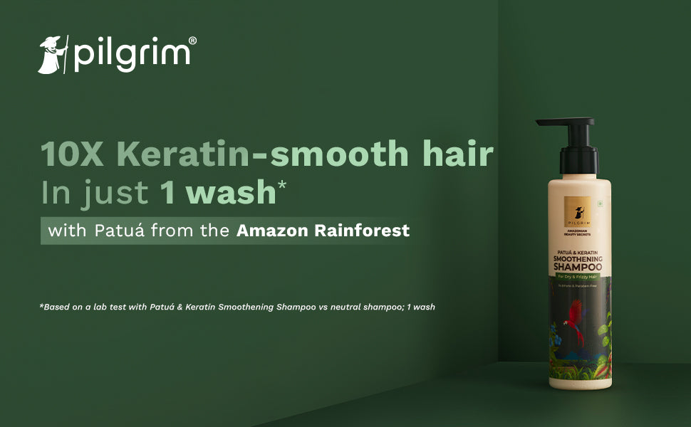 Pilgrim Keratin & Amazonian Patuá Smoothening Shampoo - Sulphate-Free, 200ml - 1