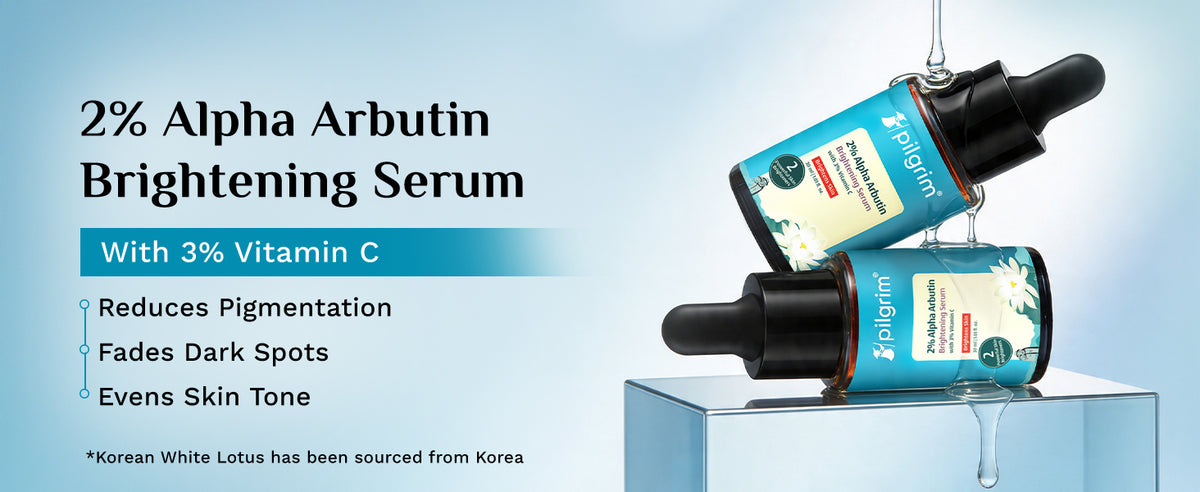 Pilgrim Korean Brightening Face Serum with Alpha Arbutin & Vitamin C - 30ml - 1