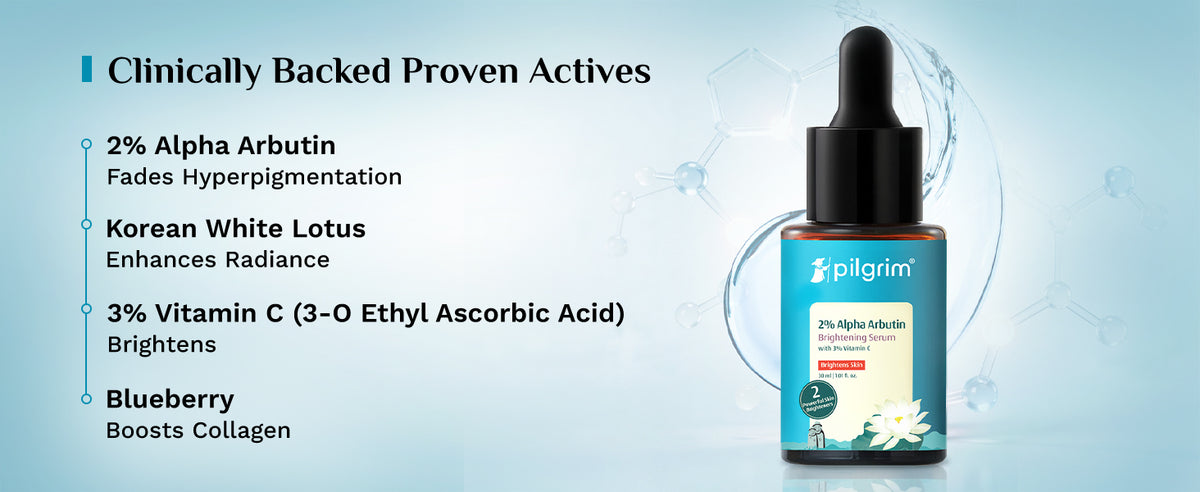 Pilgrim Korean Brightening Face Serum with Alpha Arbutin & Vitamin C - 30ml - 3