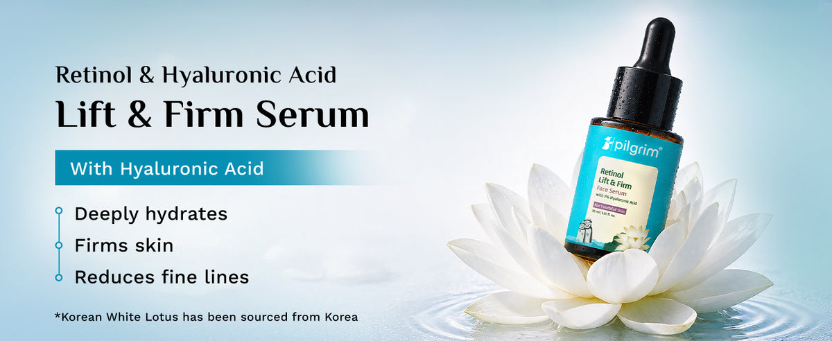 Pilgrim Retinol & Hyaluronic Acid Face Serum, Lift & Firm - 30ml - 1