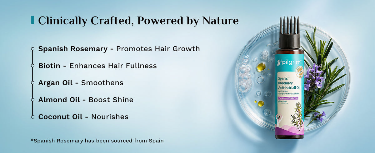 Pilgrim Spanish Rosemary & Biotin Hair Growth Oil - 100ml - 3