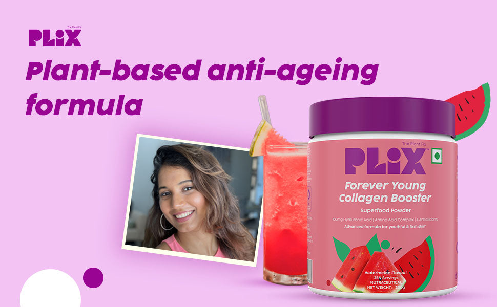 Plix Forever Young Collagen Booster with Rose - Beauty Supplement, 25 Servings - 1