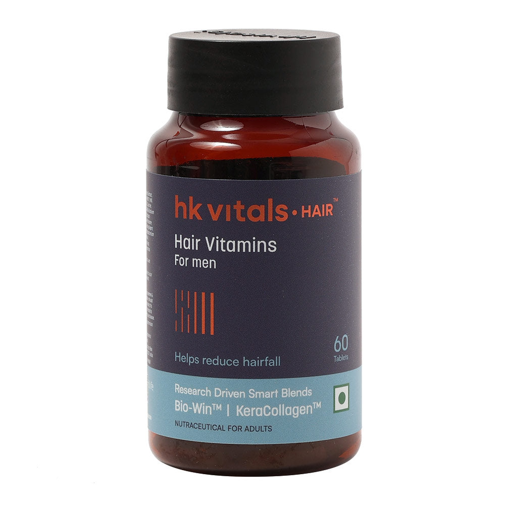 HK Vitals Hair Vitamin with DHT Blockers - Omega & Biotin Capsules, 60 Count