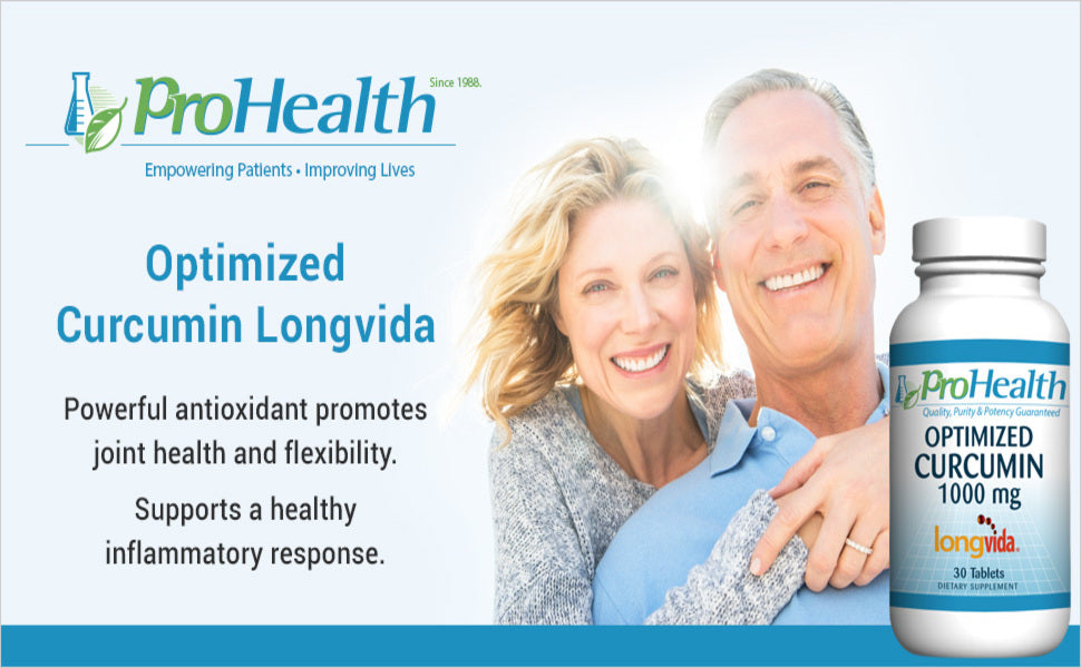 ProHealth Optimized Curcumin Longvida 1000mg - 30 Tablets - 1