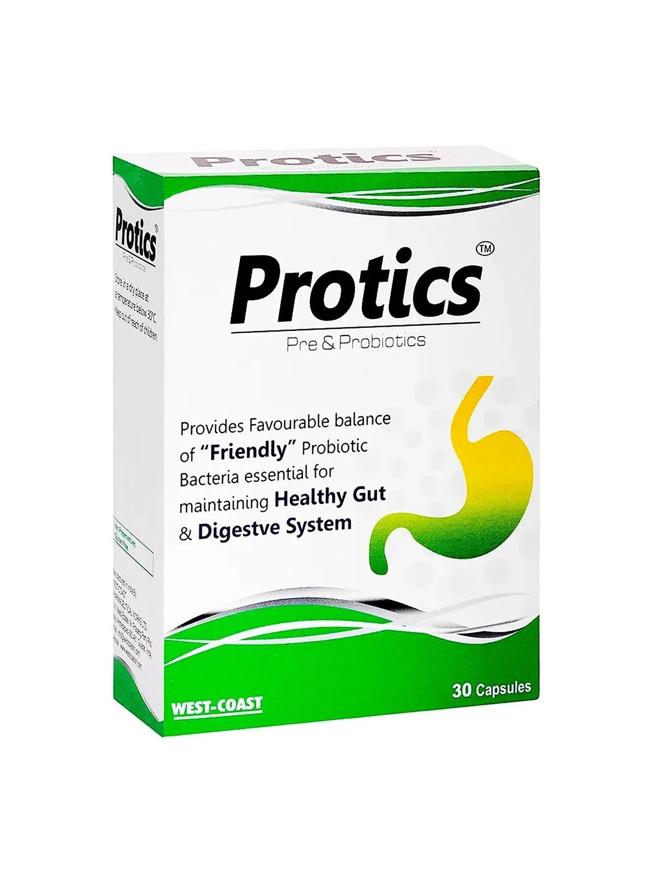 Protics Pre-Probiotic West Coast 30 Capsules
