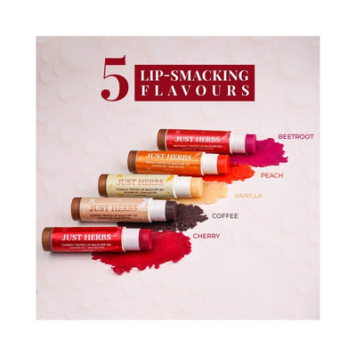Just Herbs Tinted Lip Balm Cherry SPF 20+ - 4g - Image 2