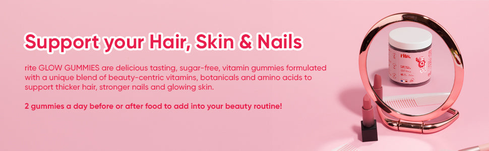 Rite GLOW For hair, skin and nails, 60 Gummies - 2