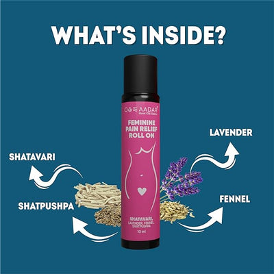 Aadar Feminine Pain Relief Roll On - Pack of 2 - Image 2