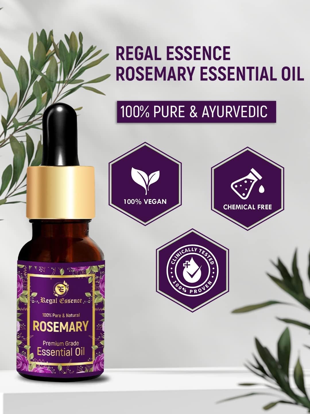 Vedapure regal essense Rosemary Essential oil 15 ml