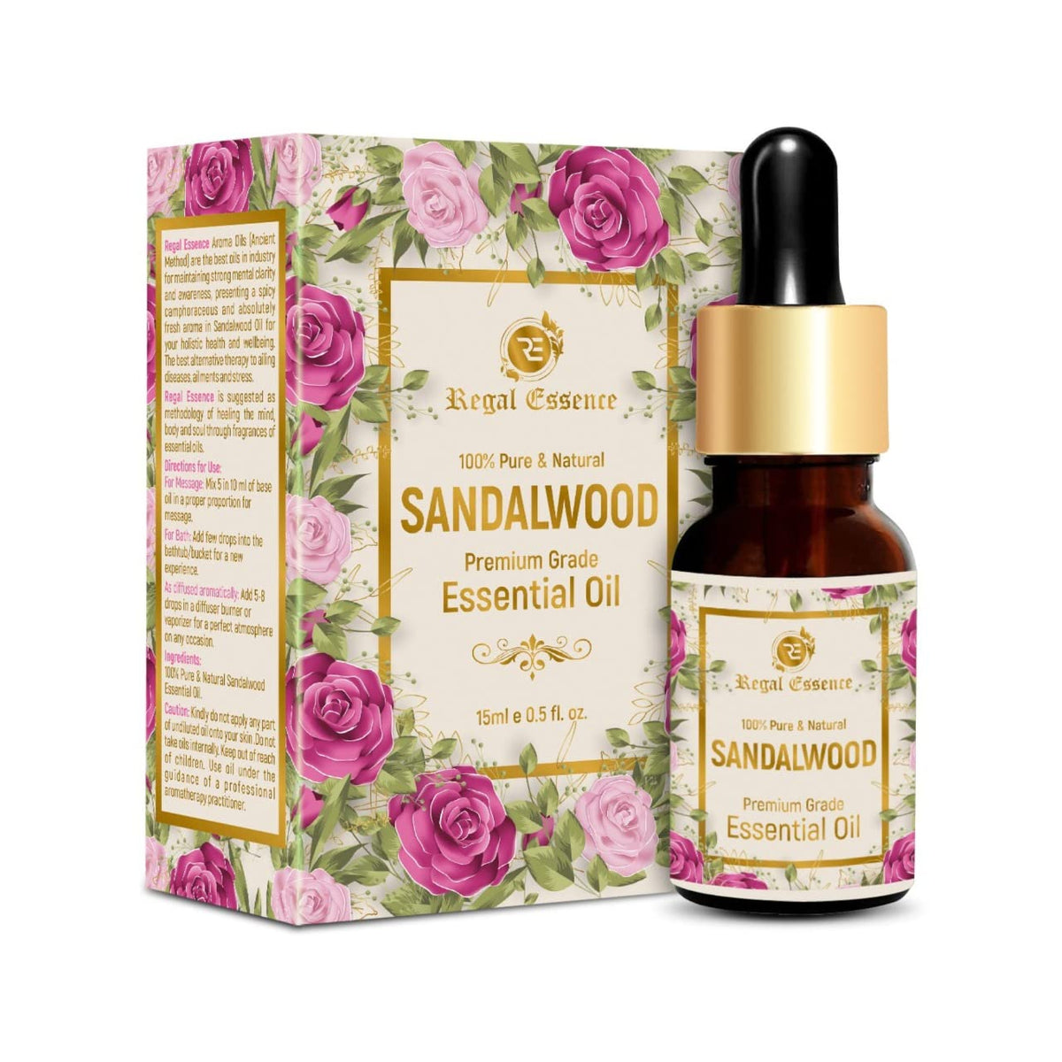 Vedapure Sandalwood Essential Oil - Ayurvedic Formula, 15ml