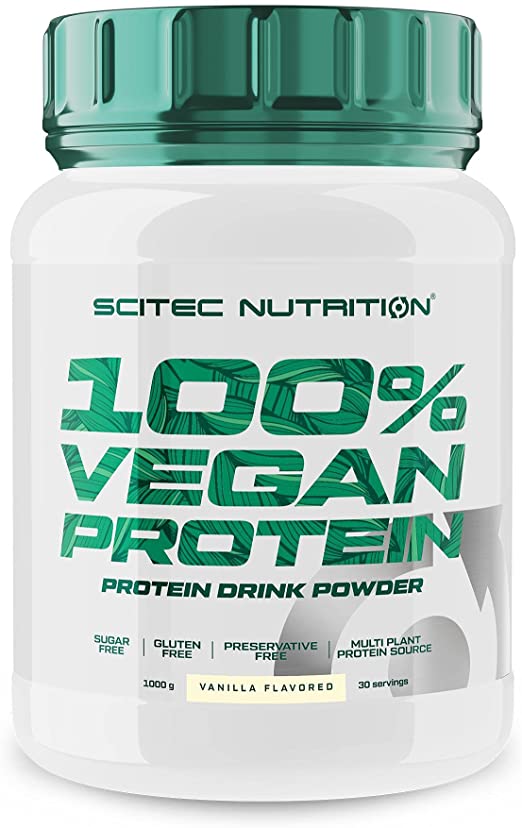 Scitec Nutrition 100% Vegan Protein - Vanilla Flavour, 1 Kg