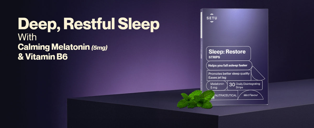 Setu Sleep Restore Melatonin 5mg - 30 Orally Dissolving Strips - 1