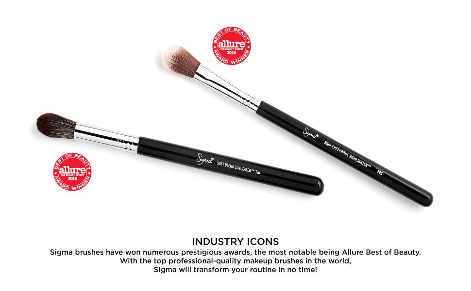 Sigma Beauty E38 Diffused Crease Brush - Synthetic, Vegan, Antimicrobial - 6