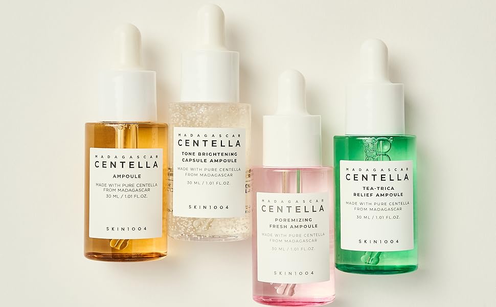 Skin1004 Madagascar Centella Ampoule Kit - 100% Centella Asiatica Face Treatment Set - 2