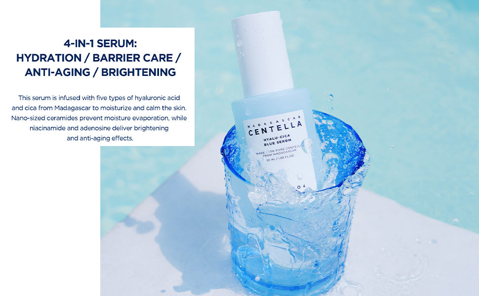 Skin1004 Madagascar Centella Hyalu-Cica Blue Serum - 50ml - 2