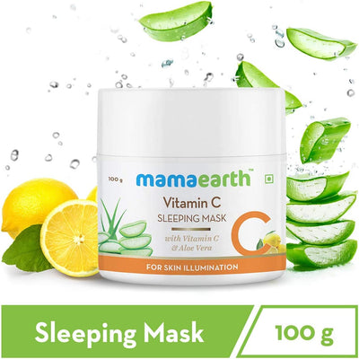 Mamaearth Vitamin C Sleeping Mask for Skin Illumination - 100gm - Image 2