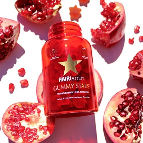 Hairtamin Gummy Stars Hair Vitamin - Vegan Gummies, 60 Count - Image 2