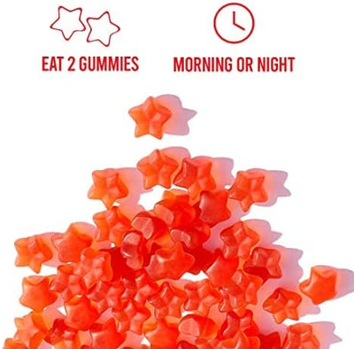 Hairtamin Gummy Stars Hair Vitamin - Vegan Gummies, 60 Count - Image 3