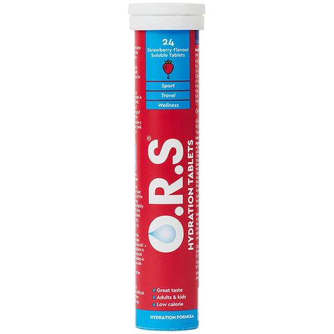 Ors Hydration Tablets With Electrolytes - Strawberry Flavour 20'S- Buy 2 Get 1 Free