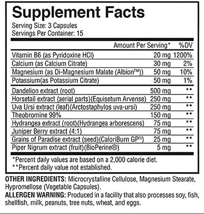 Evogen Nutrition Super Dry Water Loss Capsules - 45 Count - Image 4