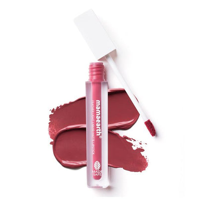Mamaearth Liquid Matte Lipstick Nude Rose - 3.5 ml