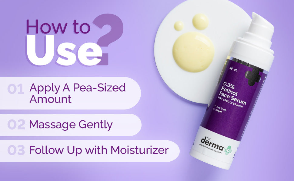 The Derma Co Face Serum - 0.3% Retinol, 30ml - 4
