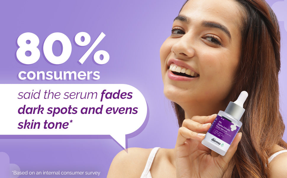 The Derma Co 2% Alpha Arbutin Face Serum - Dark Spot Corrector with Hyaluronic Acid, 30ml - 2