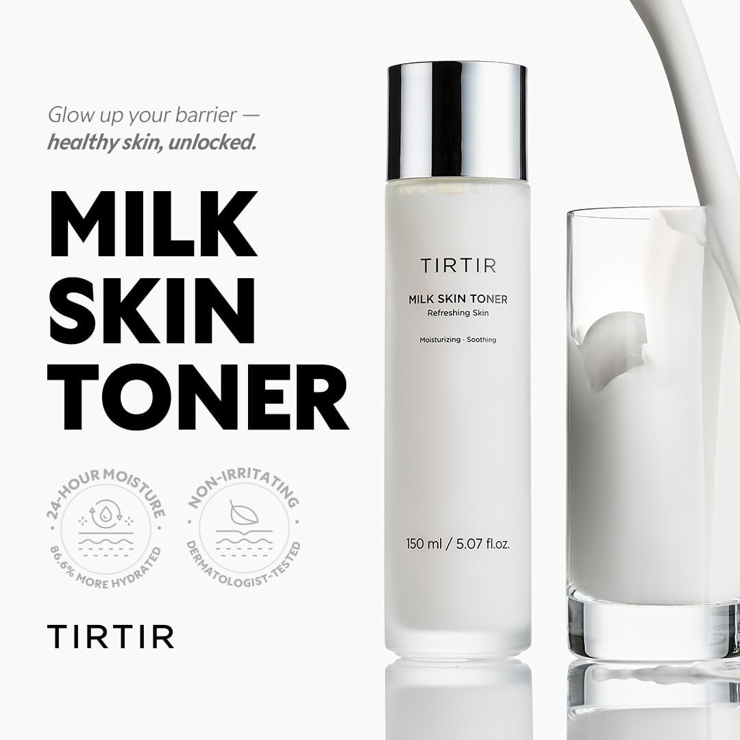 TIRTIR Milk Skin Rice Toner - Niacinamide & Ceramide Enriched, 5.07 fl. oz.