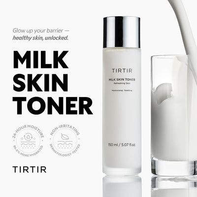 TIRTIR Milk Skin Rice Toner - Niacinamide & Ceramide Enriched, 5.07 fl. oz.