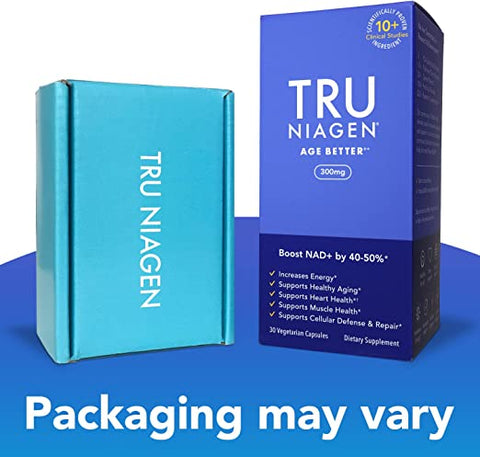 TRU NIAGEN - Vitamin B3 | Advanced NAD+ Booster | Nicotinamide Riboside NR | Increases Energy & Promotes Anti Aging