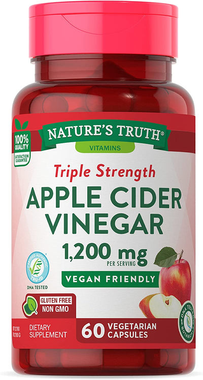 Nature's Truth Apple Cider Vinegar Capsules - 1200mg, 60 Count