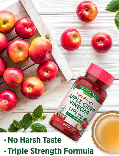 Nature's Truth Apple Cider Vinegar Capsules - 1200mg, 60 Count - Image 2