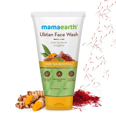 Mamaearth Ubtan Face Wash with Turmeric & Saffron 150 ml