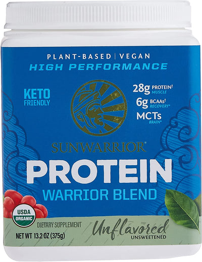 Sunwarrior Protein Warrior Blend Unflavored Powder, 375g