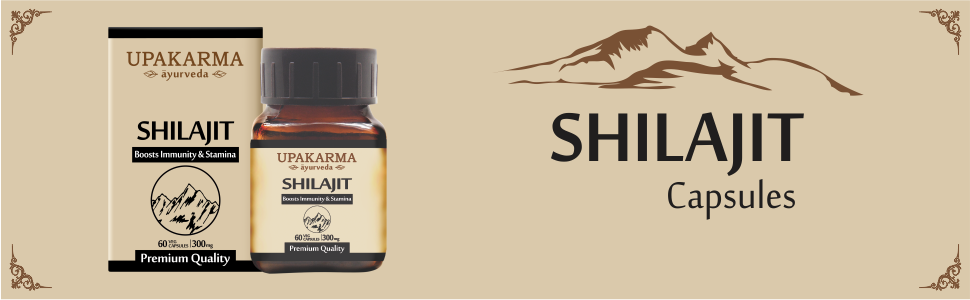 Upakarma Ayurveda Shilajit Capsules - 100% Pure, 1200mg Daily Dosage, 90 Veg Capsules - 2