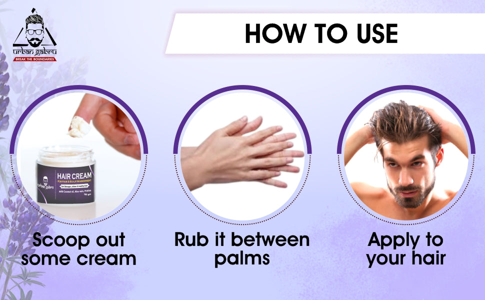Urban Gabru Hair Growth Cream with Coconut & Aloe Vera, 100gm - 2