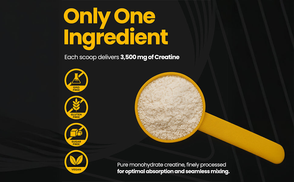 Valeo Creatine Monohydrate Powder - Micronized, 300g, 85 Servings - 4