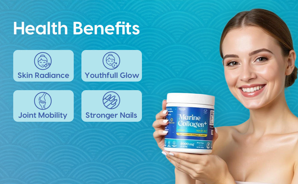 Valeo Marine Collagen Powder - 100% Pure Japanese Peptides, 208g - 3