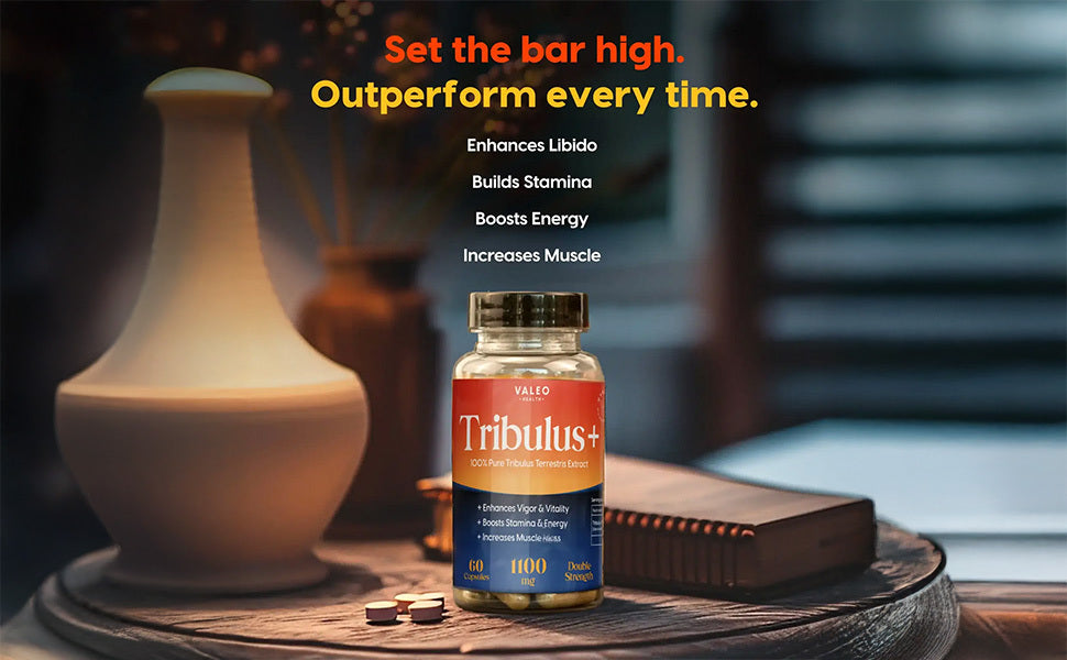 Valeo Tribulus+ Testosterone Support - Herbal Formula, 60 Capsules - 2