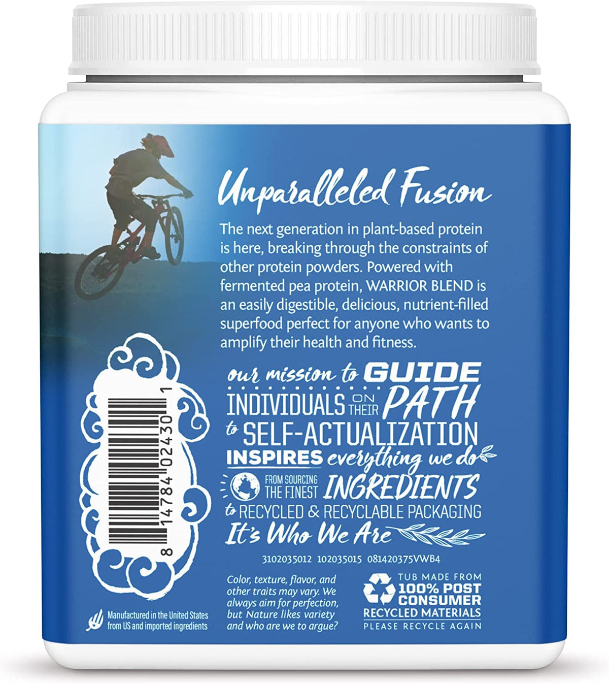 Sunwarrior Protein Warrior Blend - Vanilla, 375g Powder - Image 4