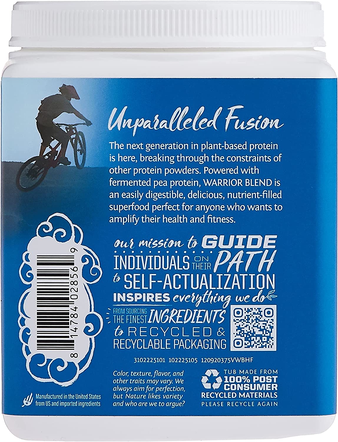 Sunwarrior Protein Warrior Blend - Vanilla, 375g Powder - Image 2