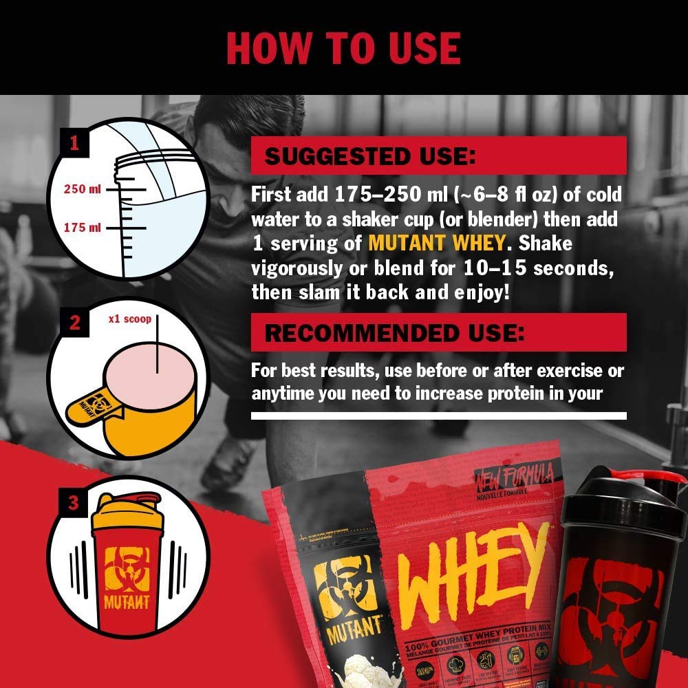 Mutant Whey Triple Chocolate Whey Protein Powder 2.27Kg 5Lb (6/Case) - Image 2