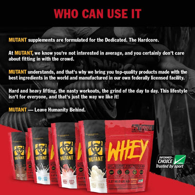 Mutant Whey Triple Chocolate Whey Protein Powder 2.27Kg 5Lb (6/Case) - Image 3