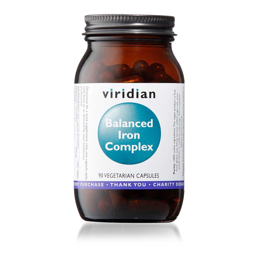 Viridian Balanced Iron (15mg) Complex 90 Veg Caps
